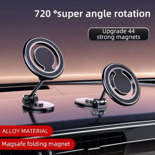 Magnetic 360° Phone Holder – Strong Grip Car & Desk Mount
