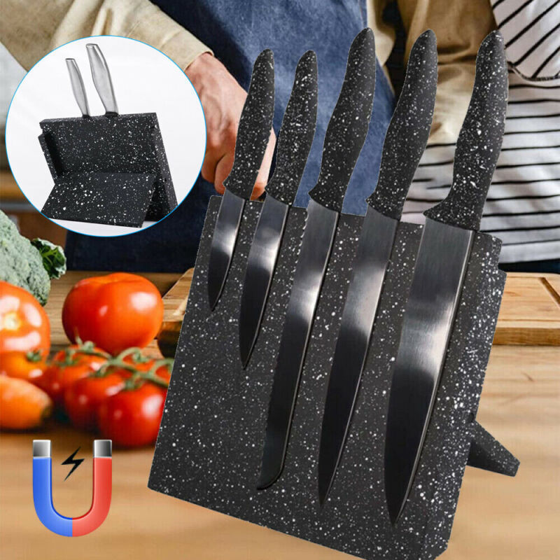 Magnetic Knife Holder – Wall Mount Block Rack for Kitchen Storage