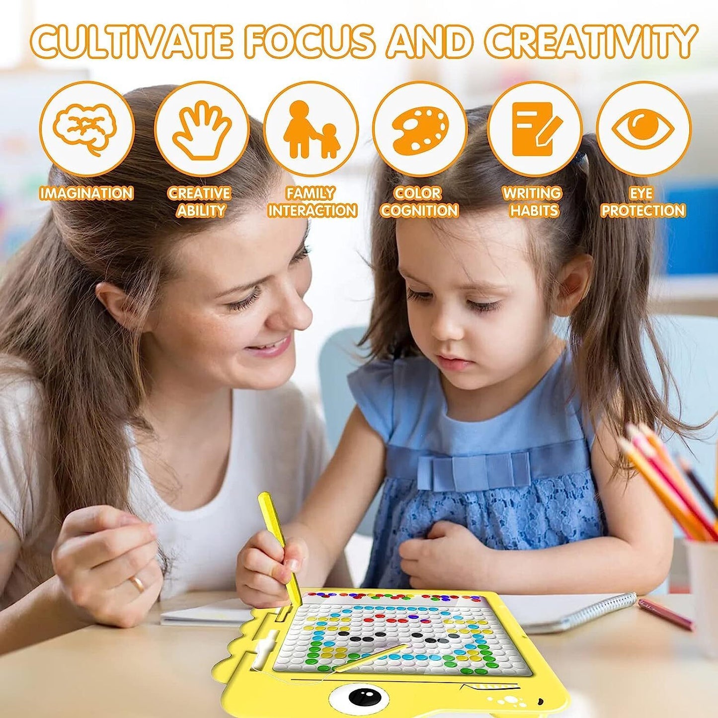 Creative Doodle Dot Board™ – Magnetic Drawing Pad for Kids | STEM Toy