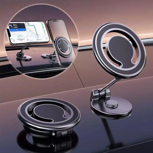 Magnetic 360° Phone Holder – Strong Grip Car & Desk Mount