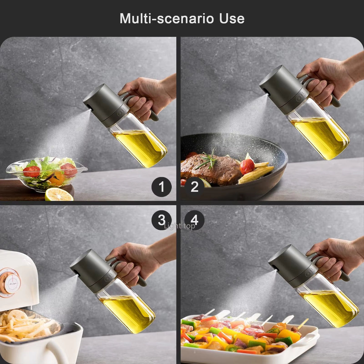 Premium Glass Oil Sprayer – Olive Oil Mister for Cooking & BBQ