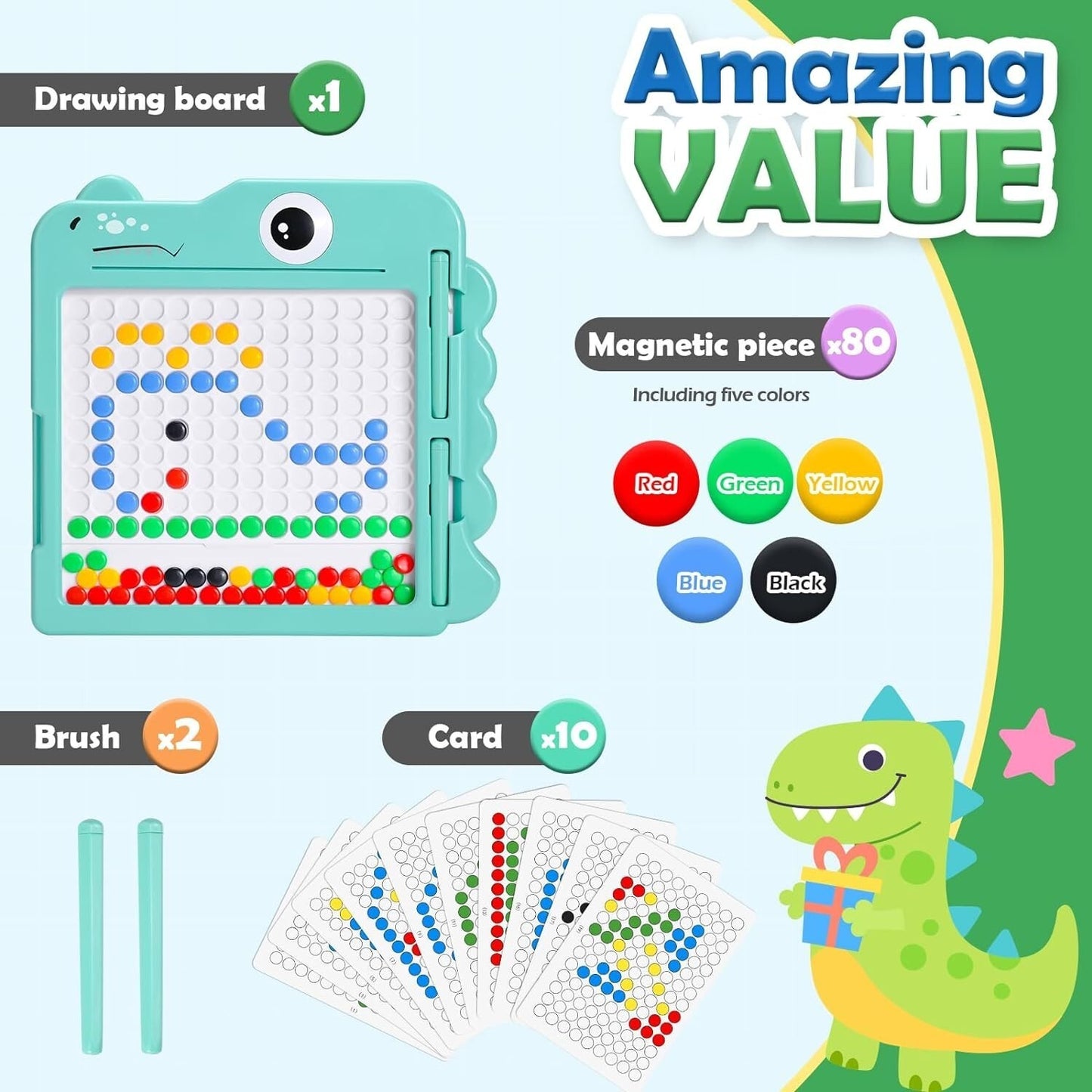 Kids Magnetic Drawing Board – Montessori Educational Toy