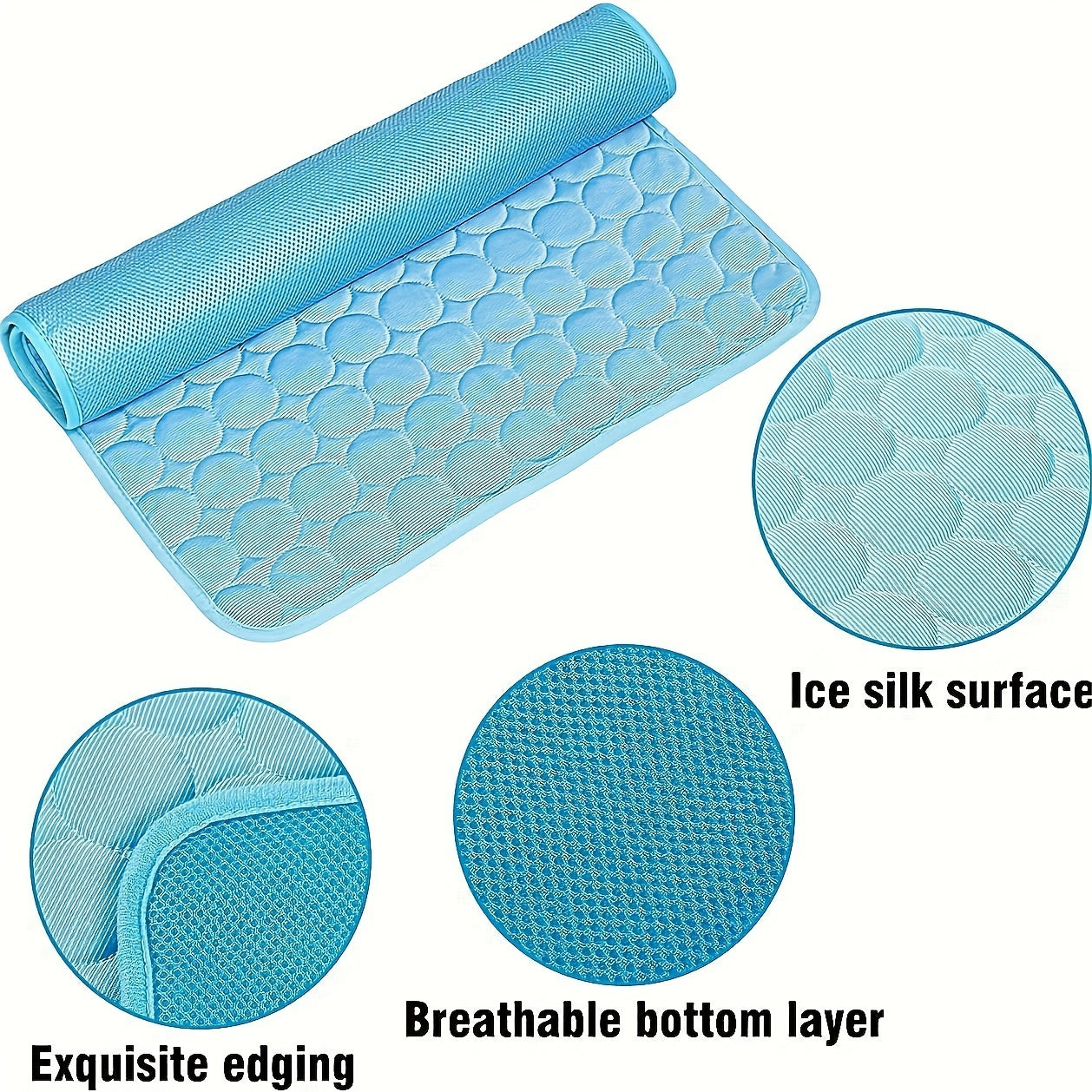 ChillMate™ Dog Cooling Mat – Non-Toxic Ice Silk Pad for Crates, Beds