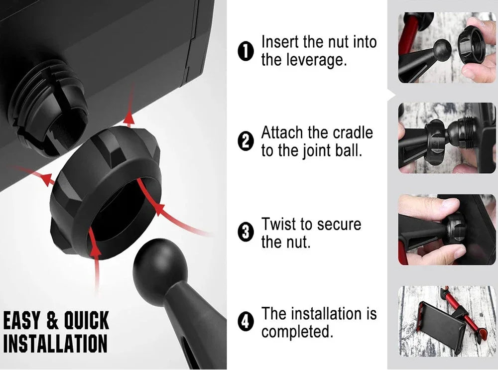 360° Car Headrest Tablet Mount – Back Seat Holder for iPad & Phones