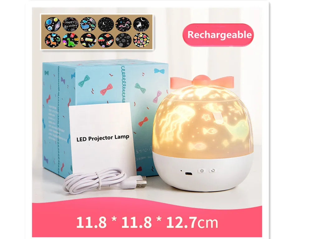 Starry Sky Galaxy Projector Night Light – Dreamy Room Lamp