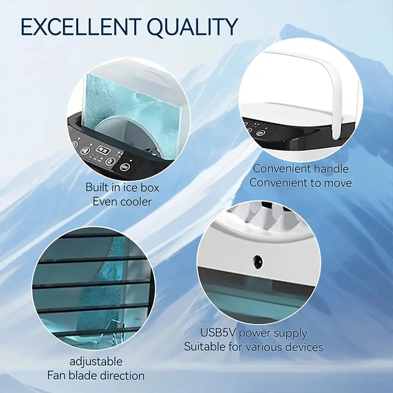 ChillAir™ Portable Mini AC – 3-in-1 Air Cooler, Humidifier & Fan