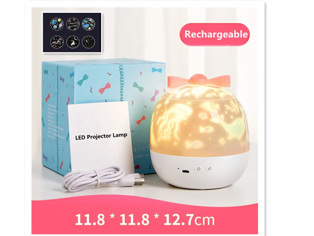 Starry Sky Galaxy Projector Night Light – Dreamy Room Lamp