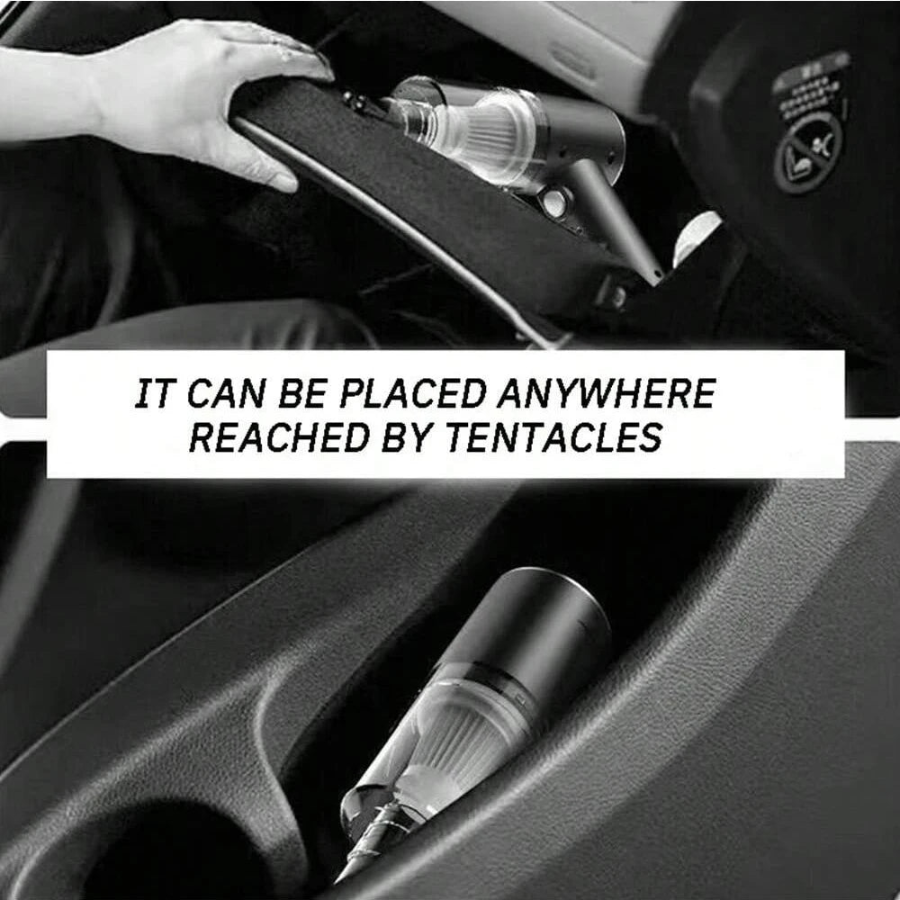 3-in-1 USB Car Vacuum Cleaner – Suction, Blow & Precision