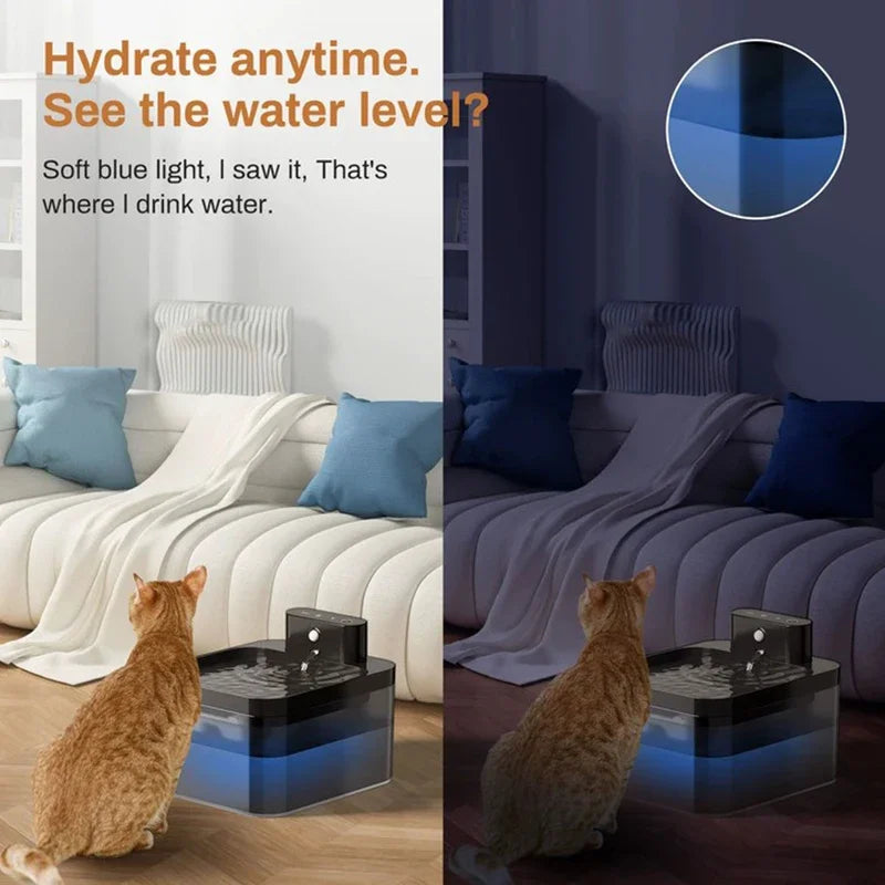 2.2L Smart Pet Water Fountain – Automatic Cat & Dog Water Dispenser