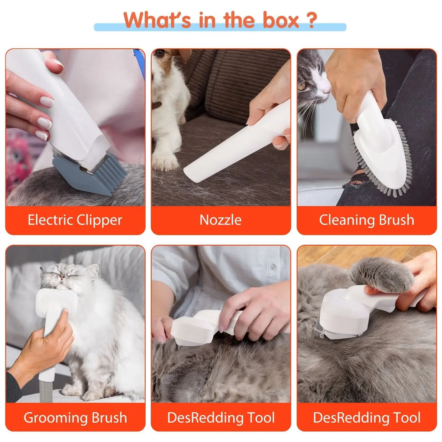 Pet Grooming Vacuum Cleaner – Brush & Vacuum in One