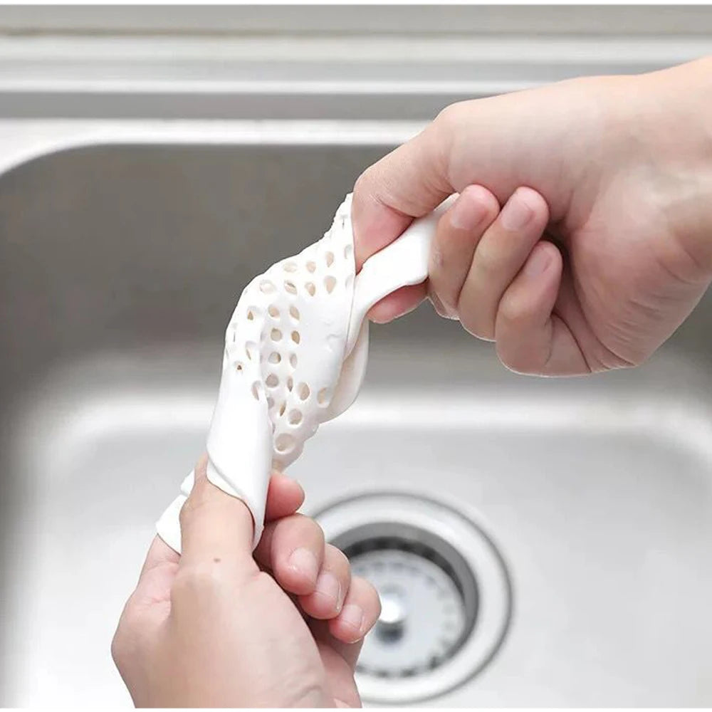 Silicone Shower Hair Catcher Non-Slip Drain Cover for Bathroom & Sink
