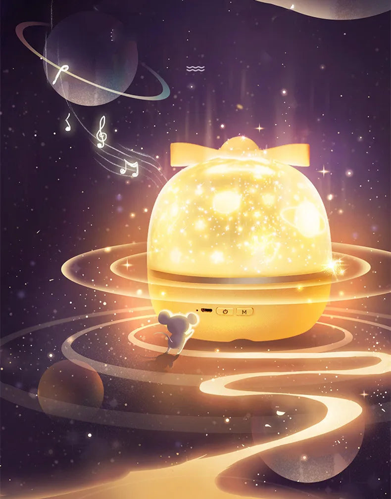 Starry Sky Galaxy Projector Night Light – Dreamy Room Lamp