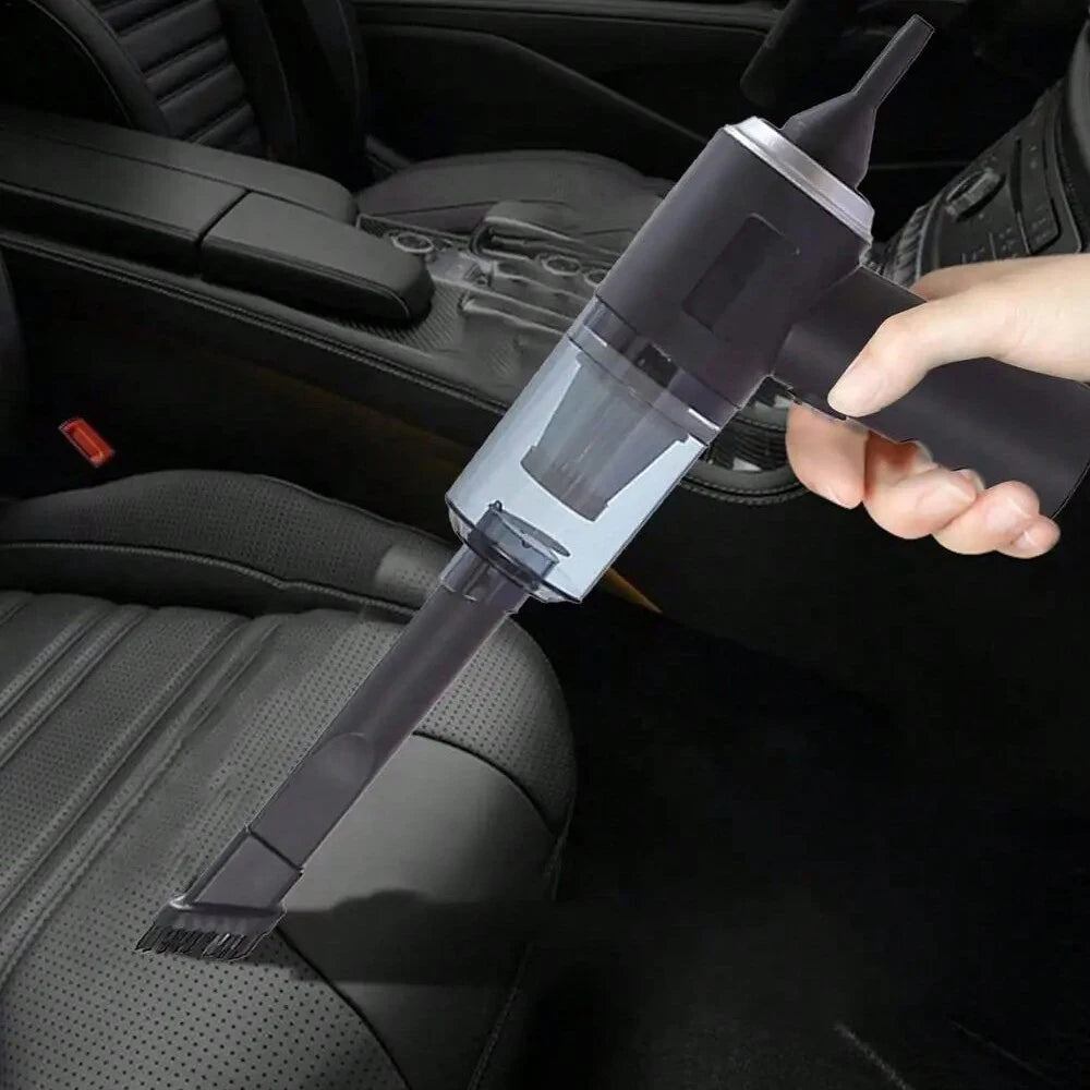 3-in-1 USB Car Vacuum Cleaner – Suction, Blow & Precision
