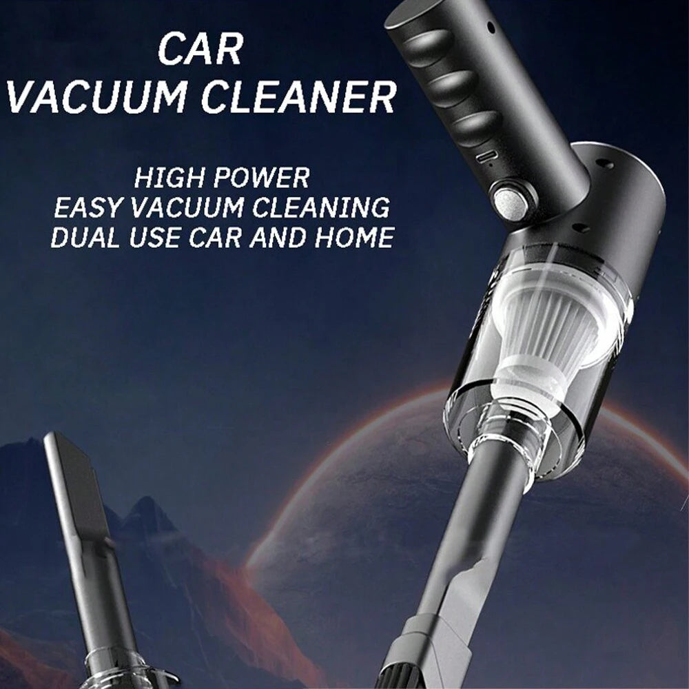 3-in-1 USB Car Vacuum Cleaner – Suction, Blow & Precision