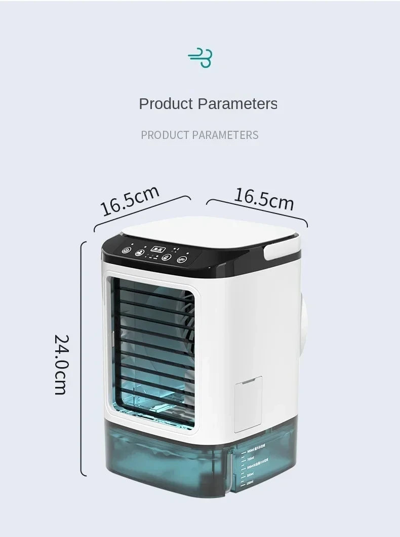 ChillAir™ Portable Mini AC – 3-in-1 Air Cooler, Humidifier & Fan