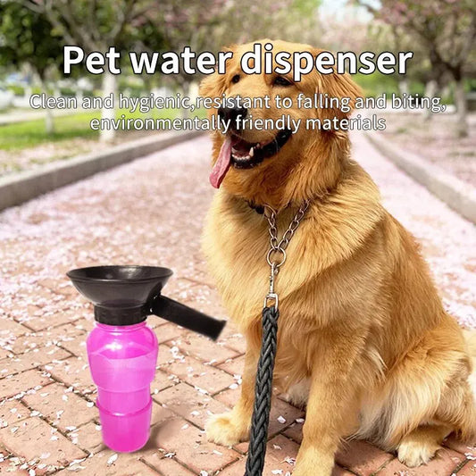 Portable Pet Water Bottle with Filter – Leakproof & One-Hand Use