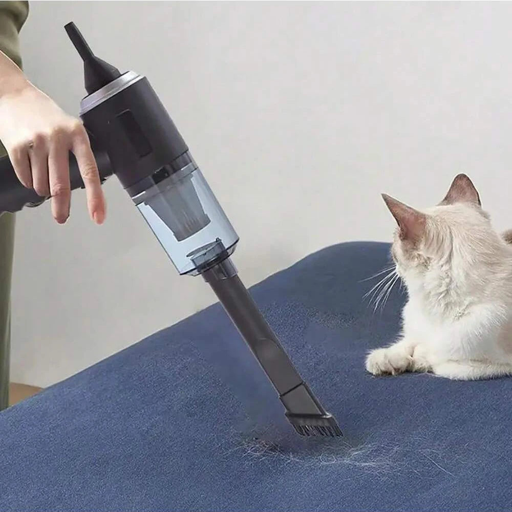 3-in-1 USB Car Vacuum Cleaner – Suction, Blow & Precision