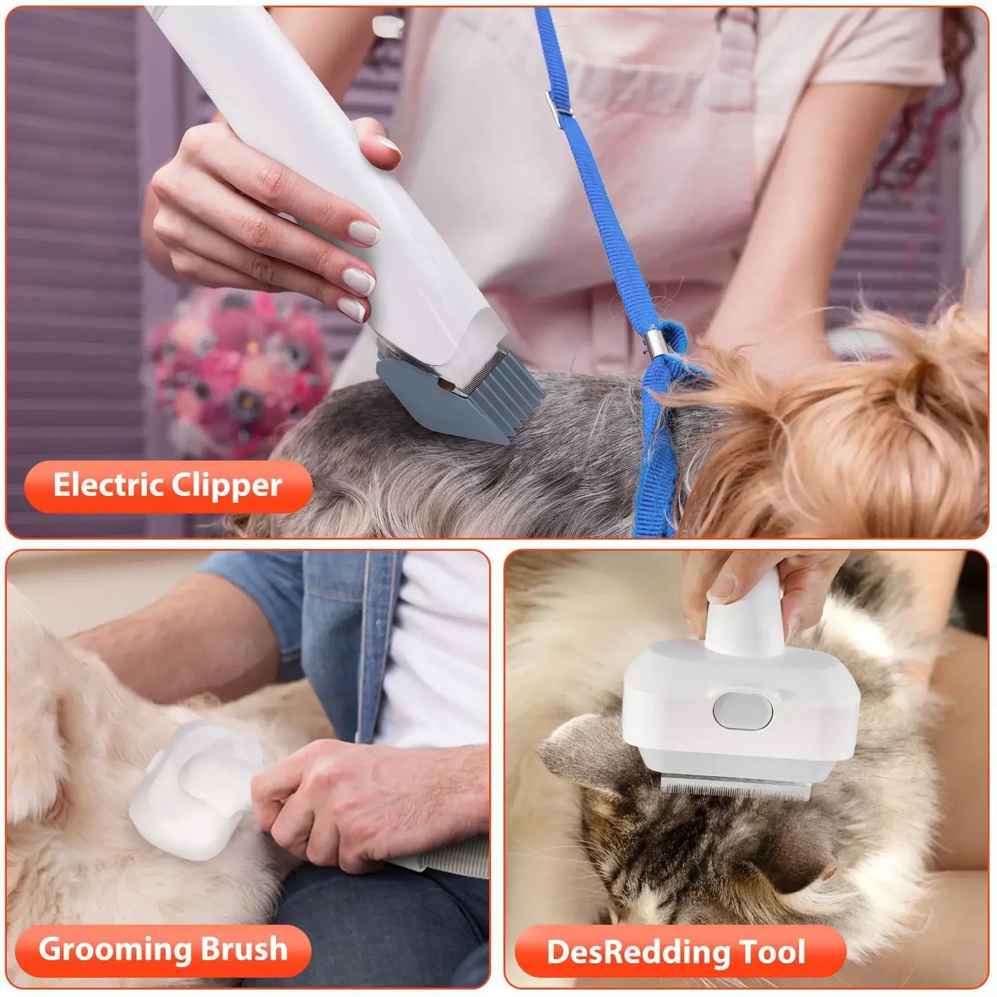 Pet Grooming Vacuum Cleaner – Brush & Vacuum in One