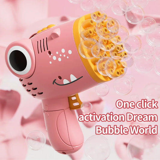 Dino Bubble Gun for Kids – Automatic Bubble Blaster Toy