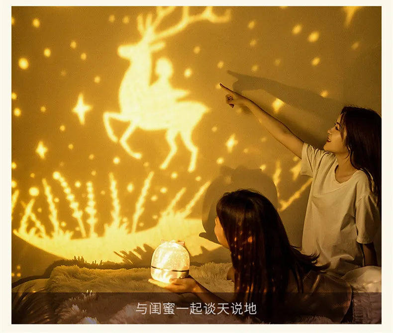 Starry Sky Galaxy Projector Night Light – Dreamy Room Lamp