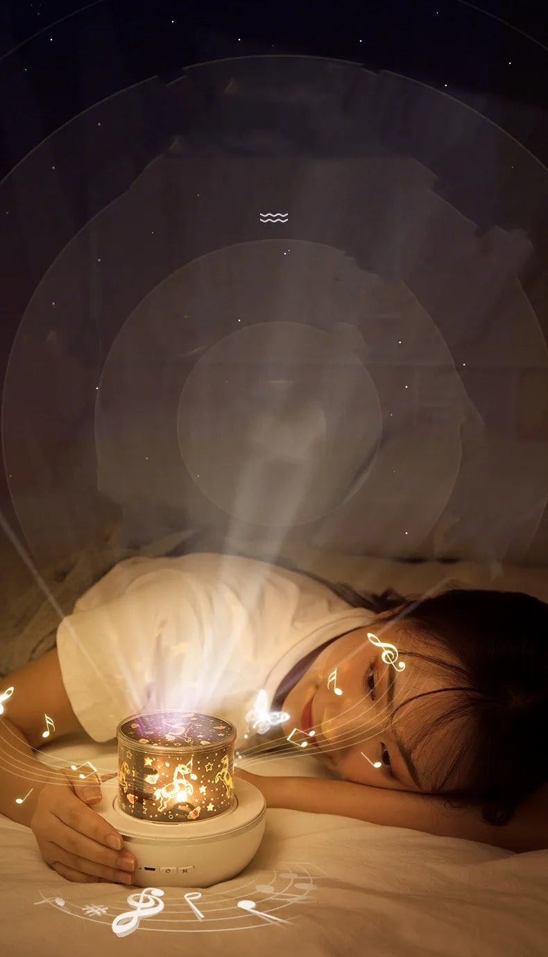 Starry Sky Galaxy Projector Night Light – Dreamy Room Lamp