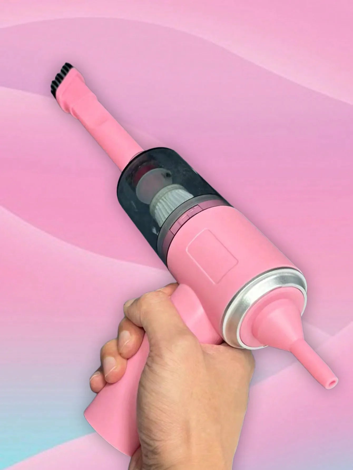 3-in-1 USB Car Vacuum Cleaner – Suction, Blow & Precision
