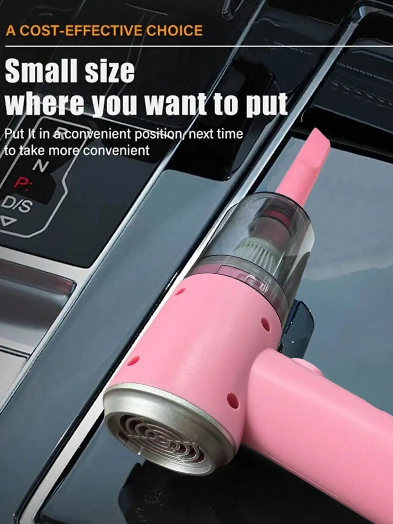 3-in-1 USB Car Vacuum Cleaner – Suction, Blow & Precision