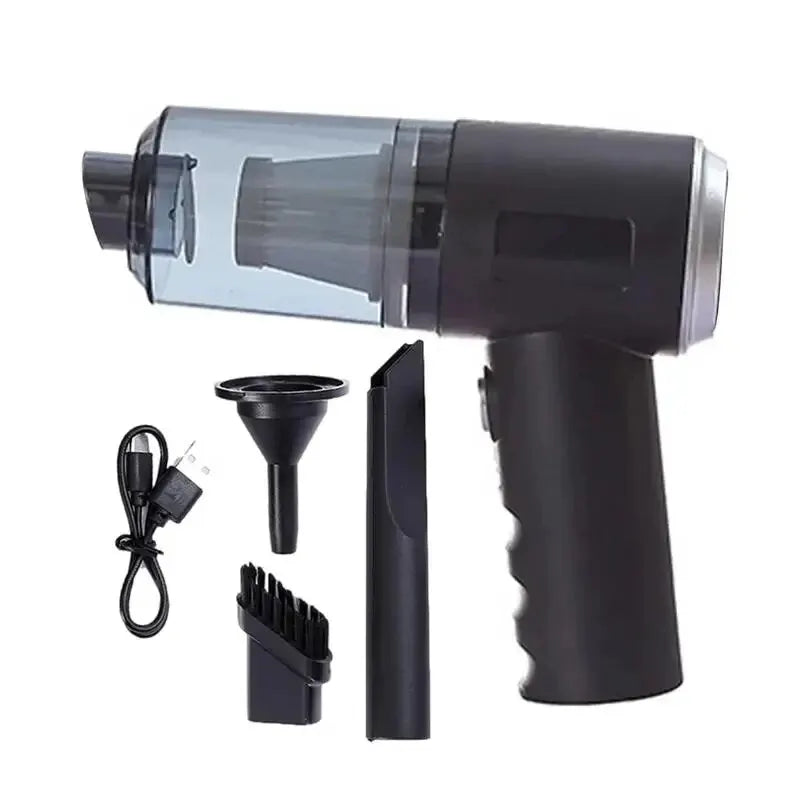 3-in-1 USB Car Vacuum Cleaner – Suction, Blow & Precision