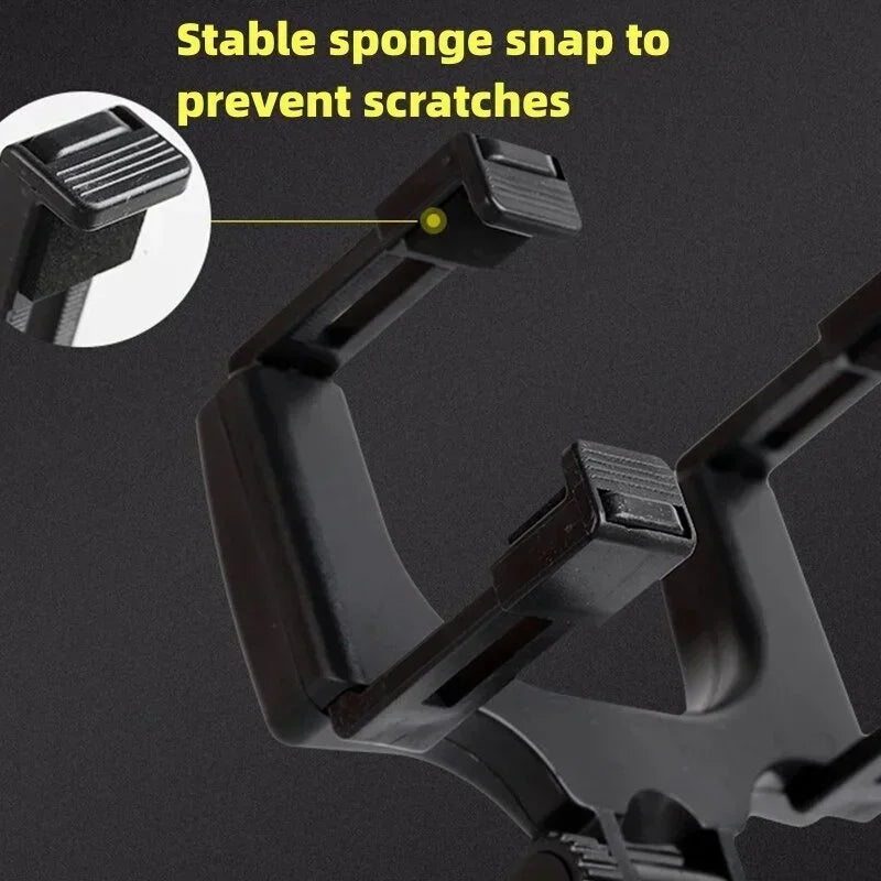 360° Rotating Car Phone Holder – Rearview Mirror Hands-Free Mount