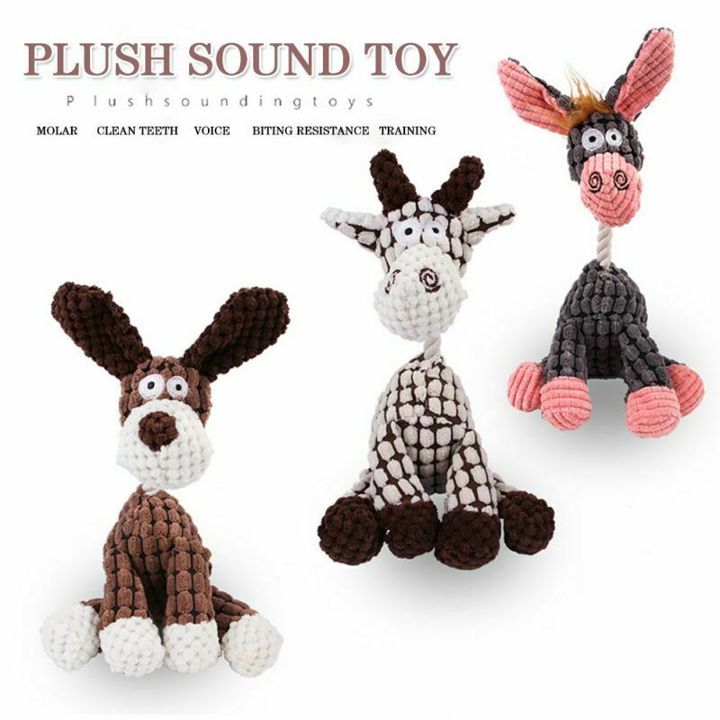 Funny Squeaky Plush Dog Toy – Chew Toy for Puppies & Small Dogs