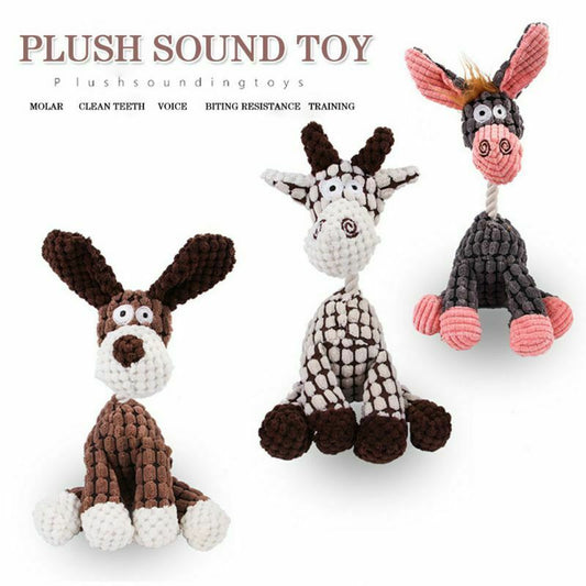 Funny Squeaky Plush Dog Toy – Chew Toy for Puppies & Small Dogs