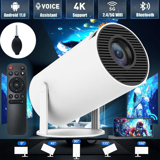 5G 4K Smart HD Projector – WiFi Bluetooth LED Home Theater