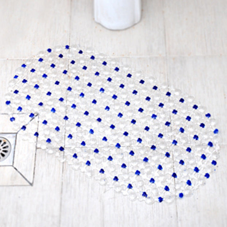 Colorful Anti-Slip Bathroom Mat – Suction Cup Grip + Drainage Design (35x63cm)