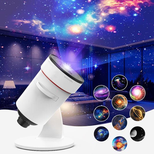 Galaxy Light Projector – 2025 HD Space Lamp for Bedroom & Living Room