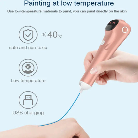 Safe 3D Printing Pen for Kids – Low Temp DIY Drawing Tool | Sounkary™