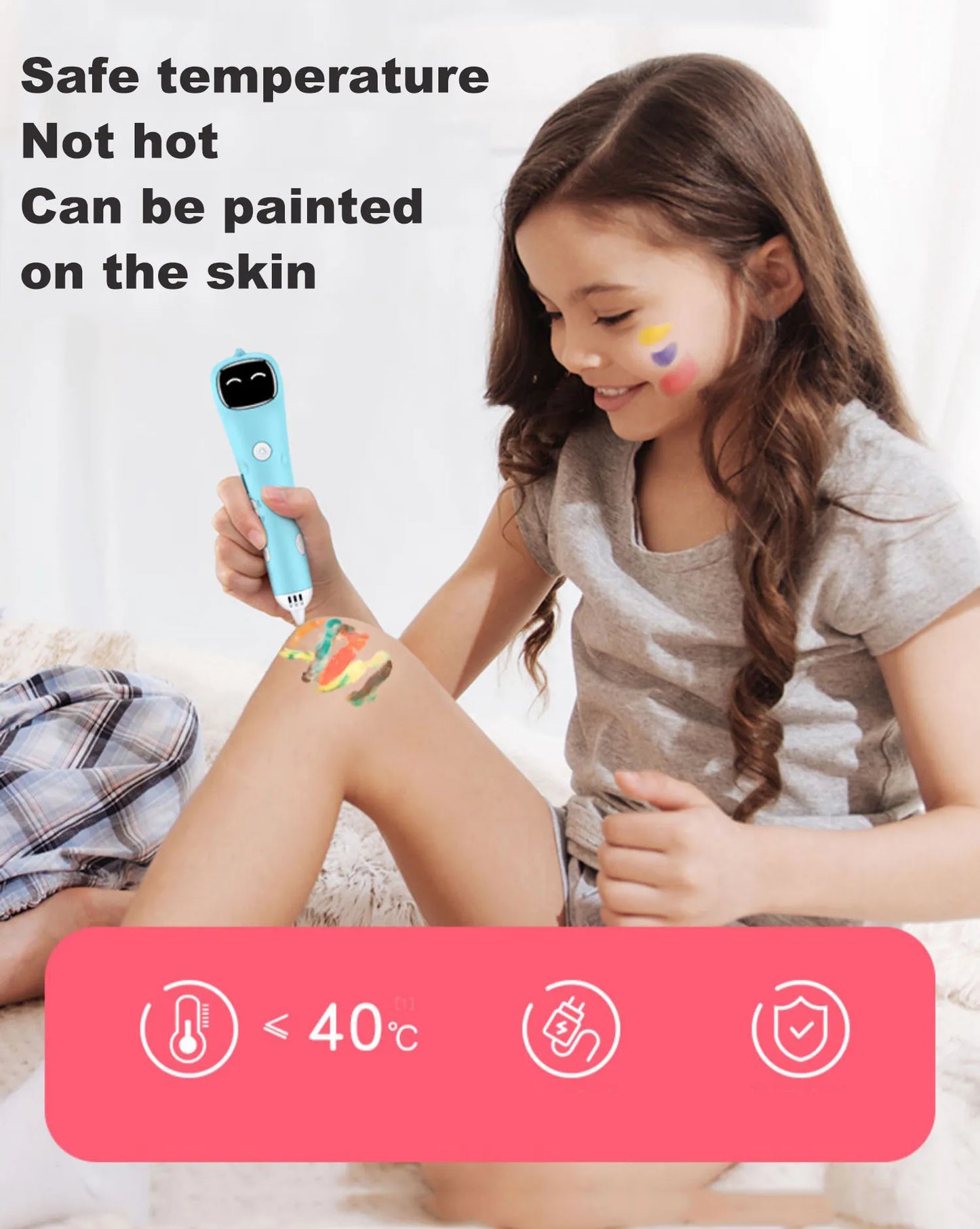 Safe 3D Printing Pen for Kids – Low Temp DIY Drawing Tool | Sounkary™