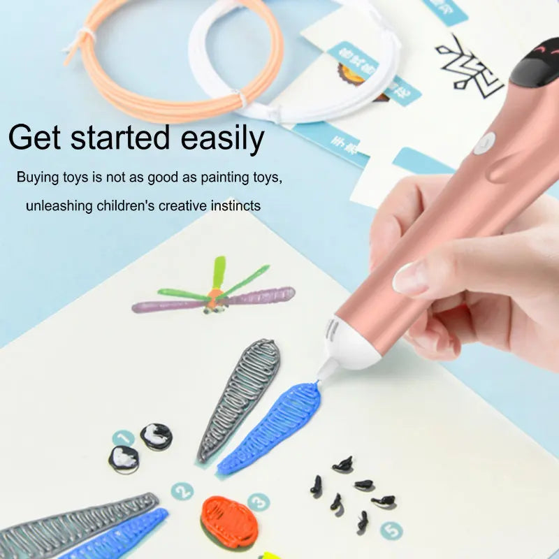 Safe 3D Printing Pen for Kids – Low Temp DIY Drawing Tool | Sounkary™