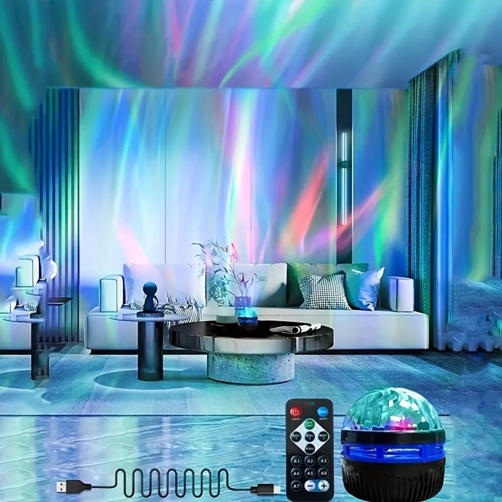 LED Galaxy Star Projector | 360° Rotation, USB Rechargeable