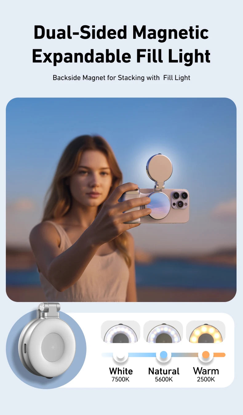 Magnetic Phone Grip with Remote – Pro Video Handle for iPhone & Android