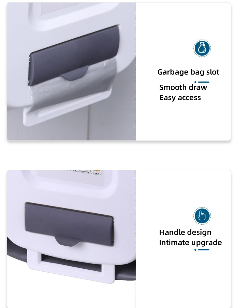 Foldable Kitchen Trash Bin | Wall-Mounted, Space-Saving Design