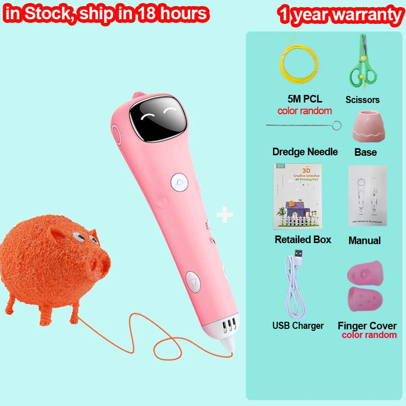 Safe 3D Printing Pen for Kids – Low Temp DIY Drawing Tool | Sounkary™