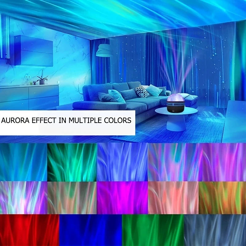 LED Galaxy Star Projector | 360° Rotation, USB Rechargeable
