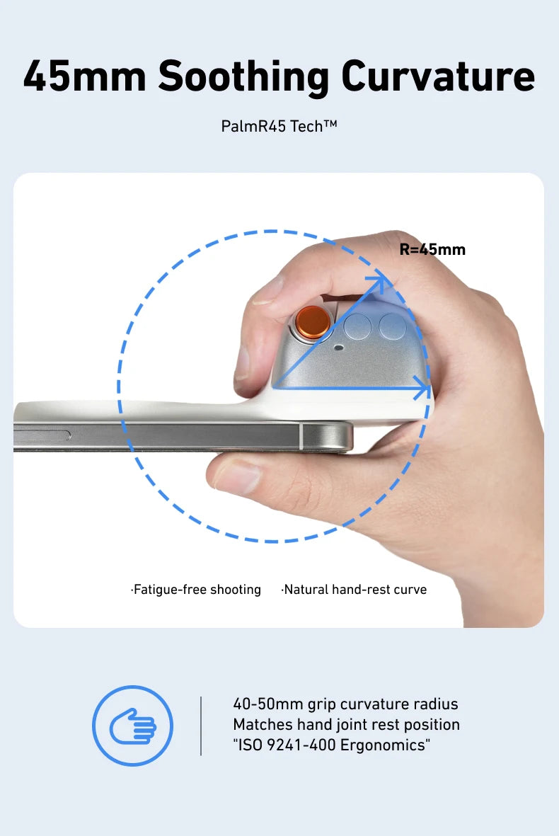 Magnetic Phone Grip with Remote – Pro Video Handle for iPhone & Android