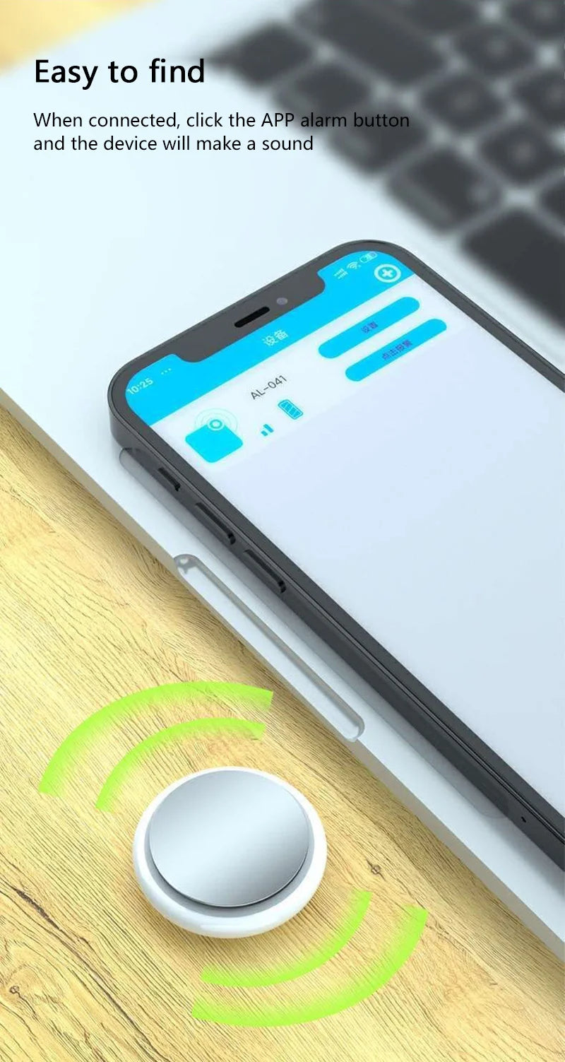 Mini Bluetooth Pet Tracker – Smart Location Tag for Dogs & Cats