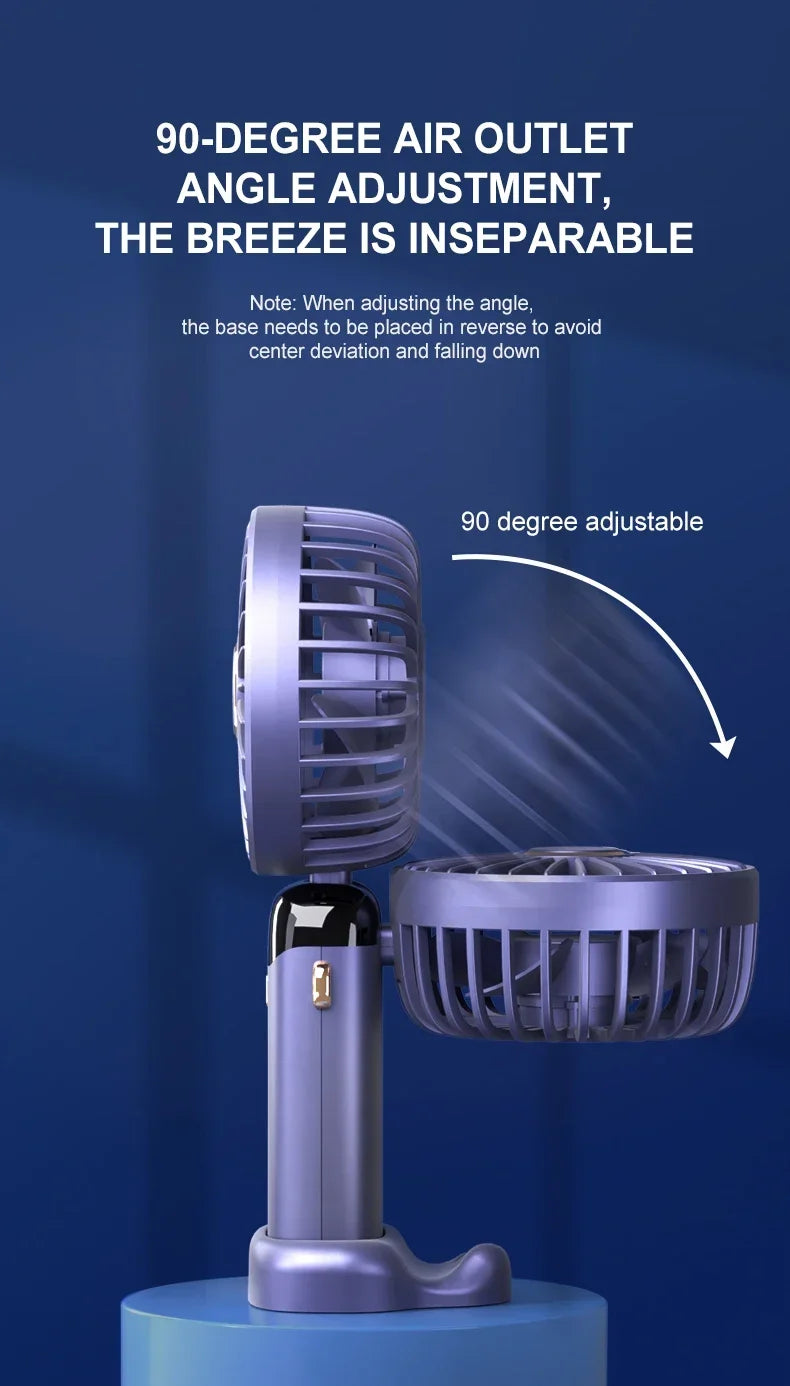 Portable Neck Fan – Foldable USB Rechargeable Mini Cooler