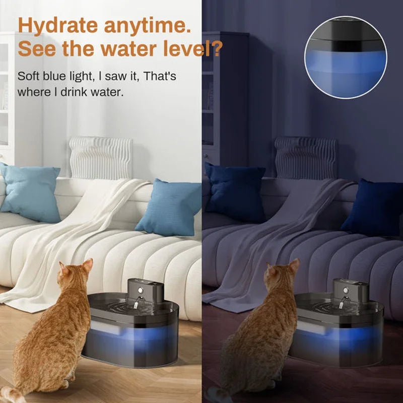 2.2L Smart Pet Water Fountain – Automatic Cat & Dog Water Dispenser