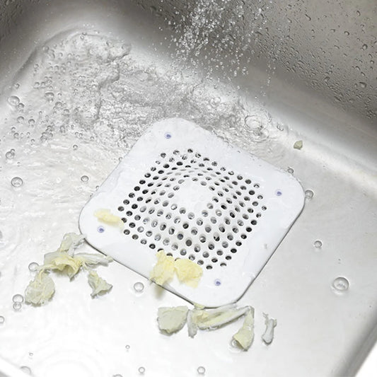 Silicone Shower Hair Catcher  Non-Slip Drain Cover for Bathroom & Sink