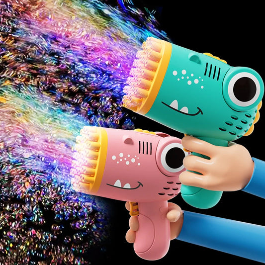 Dino Bubble Gun for Kids – Automatic Bubble Blaster Toy