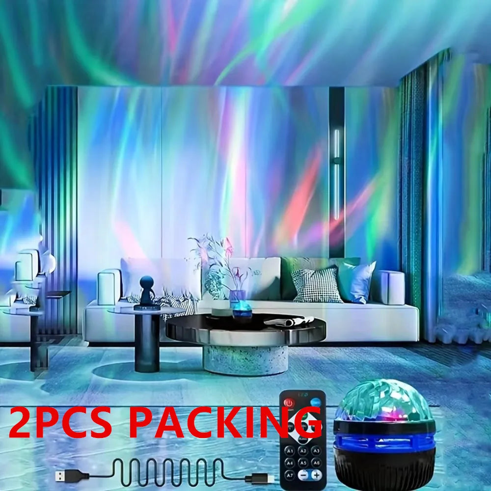 LED Galaxy Star Projector | 360° Rotation, USB Rechargeable