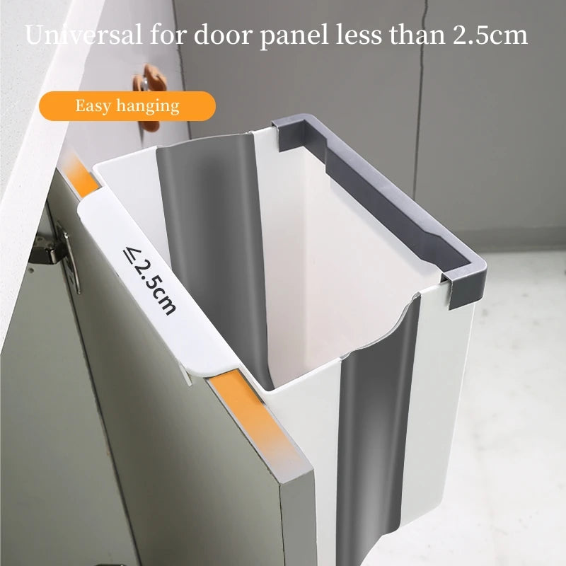Foldable Kitchen Trash Bin | Wall-Mounted, Space-Saving Design